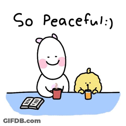 Cute Stickers Having A Peaceful Snack Time GIF