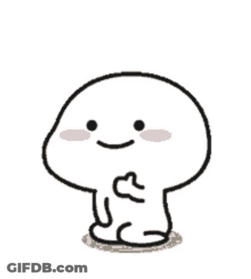 Cute Stiker Pentol Thumbs Up Like GIF
