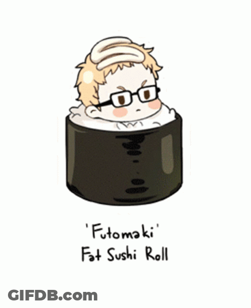 Cute Sushi Emoticons GIF