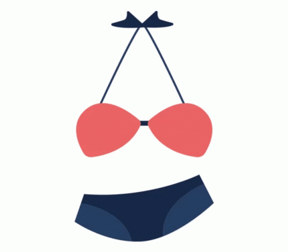 Cute Swimsuit Moving GIF