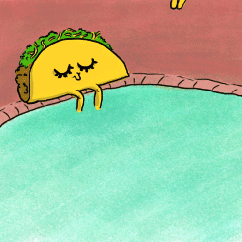 Cute Taco Jumping Splash GIF