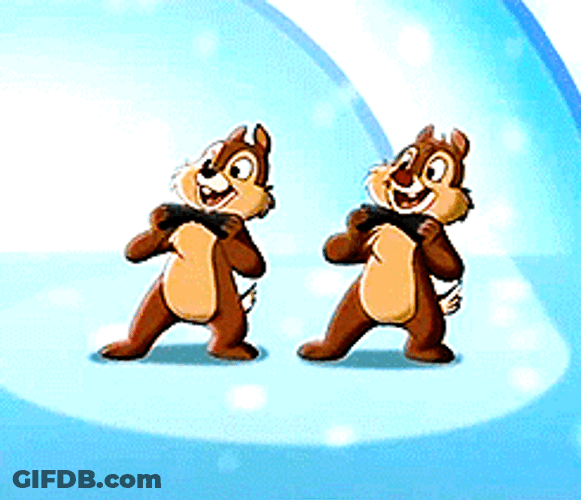 Cute Tandem Chip N Dale Dancing GIF
