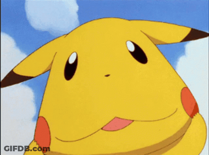 Cute Teasing Pikachu GIF
