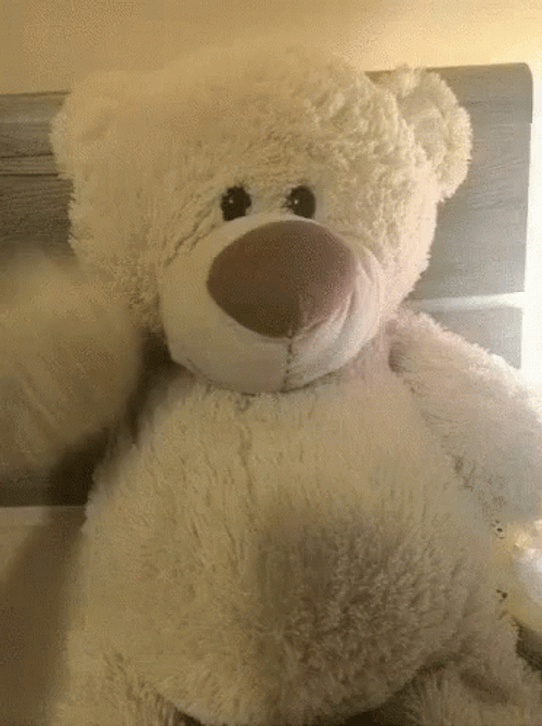 Cute Teddy Bear Waving GIF