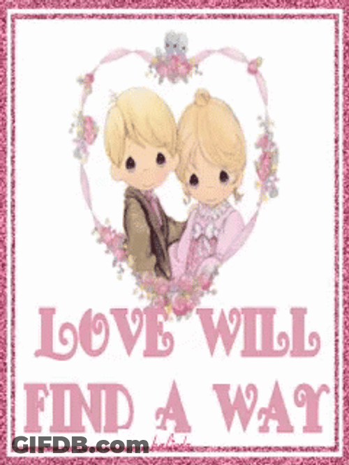 Cute Text Love Life Finds A Way GIF