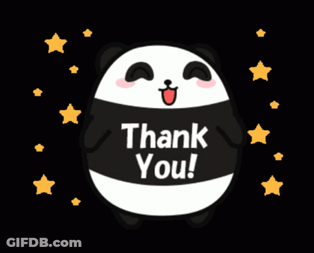 Cute Thank You Dancing Panda GIF