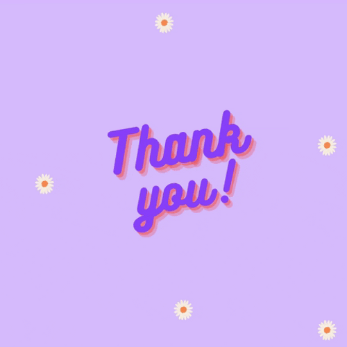 Cute Thank You Flowers GIF