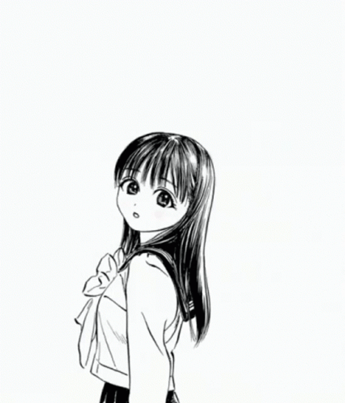 Cute Thank You Turning Anime Girl GIF