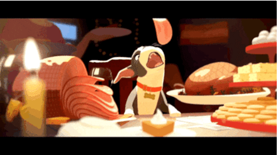 Cute Thanksgiving Dog Big Hero 6 GIF