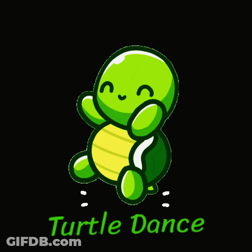 Cute Turtle Dancing GIF