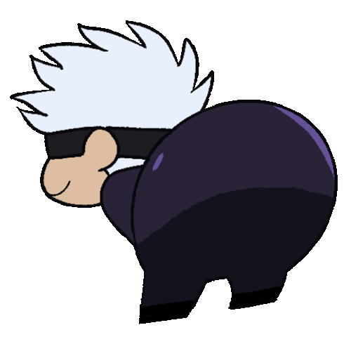 Cute Twerk Dance Chibi Satoru Gojo GIF
