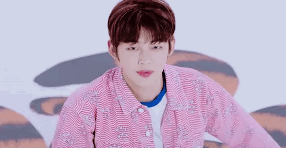 Cute TXT Yeonjun Finger Kiss GIF