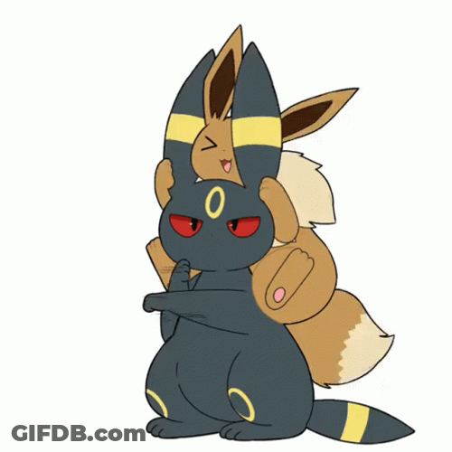 Cute Umbreon Eevee Pokemon GIF