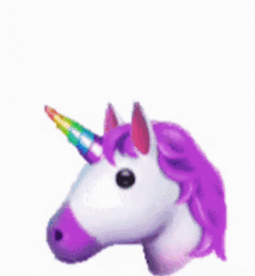 Cute Unicorn Rainbow GIF