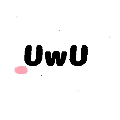 Cute Uwu Blush Emoticon GIF