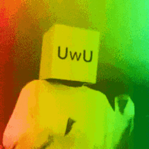 Cute Uwu Box Face Disco GIF
