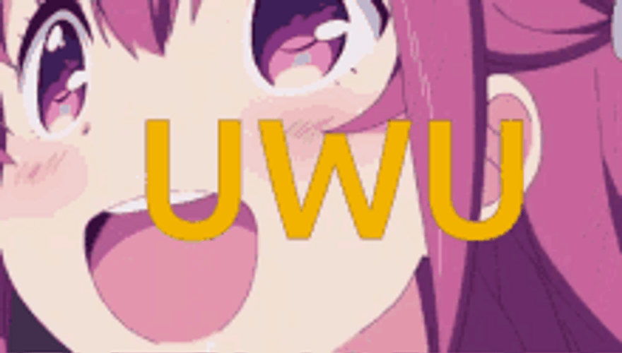 Cute Uwu Smug Anime Face GIF