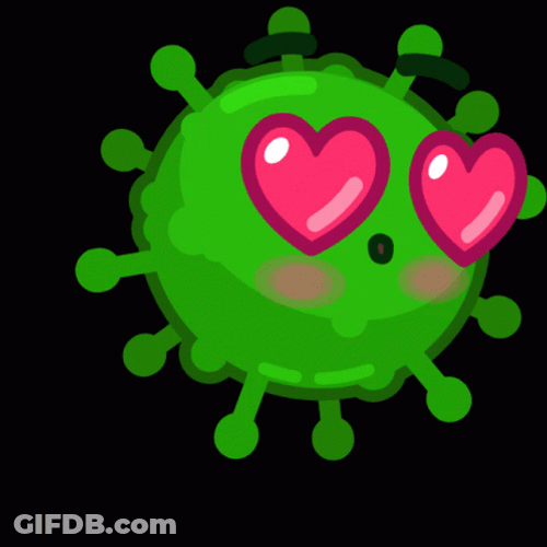 Cute Virus In Love GIF