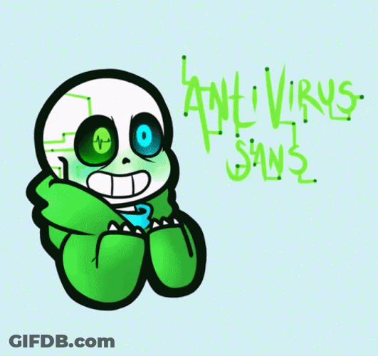 Cute Virus Sans Undertale GIF
