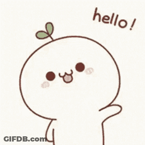 Cute Wave Cartoon GIF
