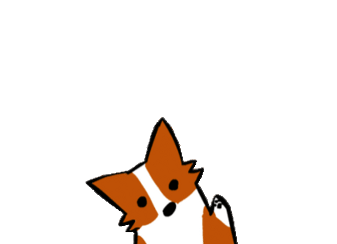 Cute Wave Small Fox GIF