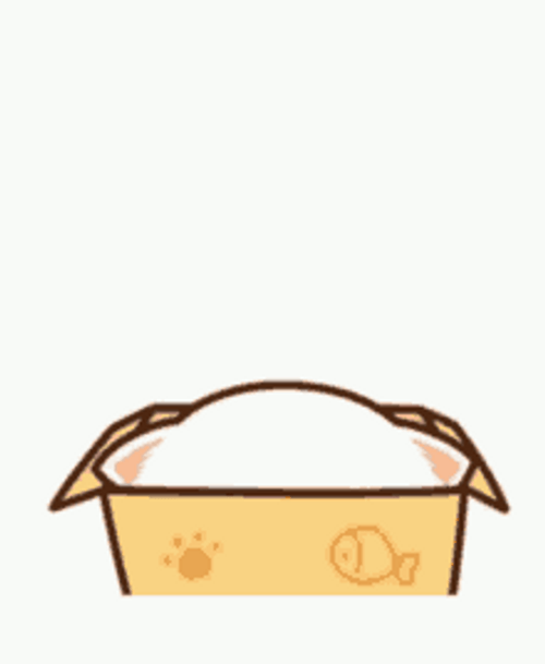 Cute White Cat Milk Waving Hello GIF