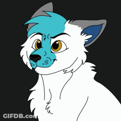 Cute Wolf Howling Animation GIF