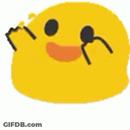 Cute Yellow Cartoon Excited Bounce GIF