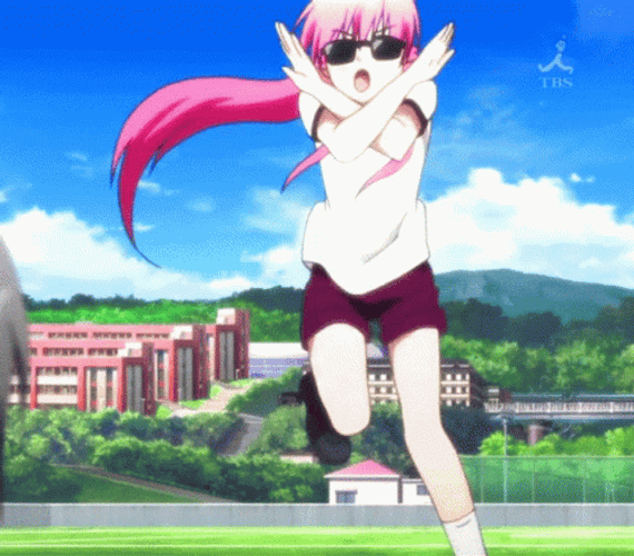 Cute Yui Of Angel Beats GIF