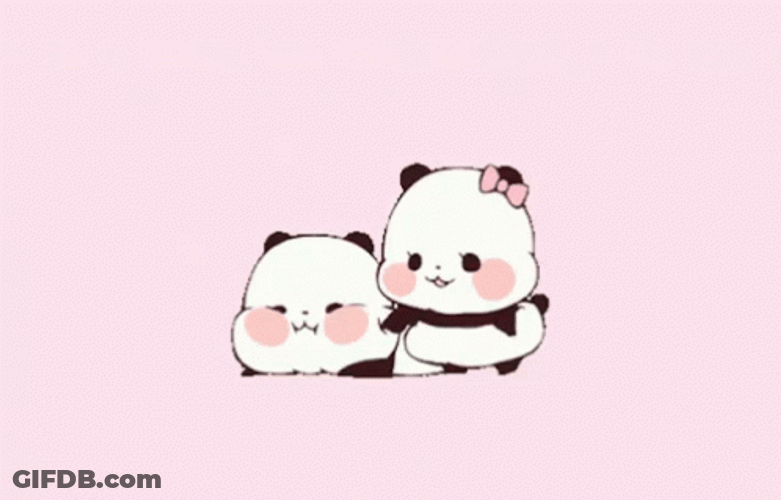 Cute Yururin Panda Wake Up Poke GIF