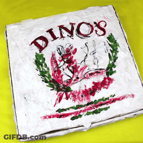 Cutting Pizza Party Loop GIF