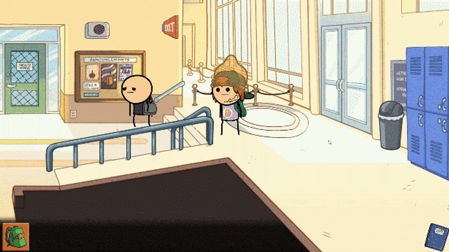 Cyanide And Happiness Approaching Walk GIF