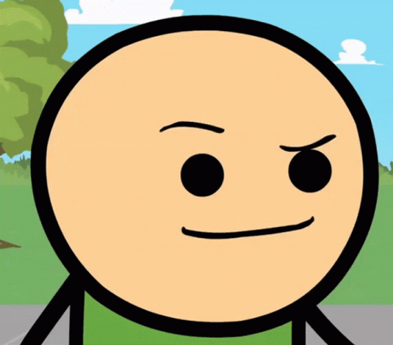 Cyanide And Happiness Frown Face GIF
