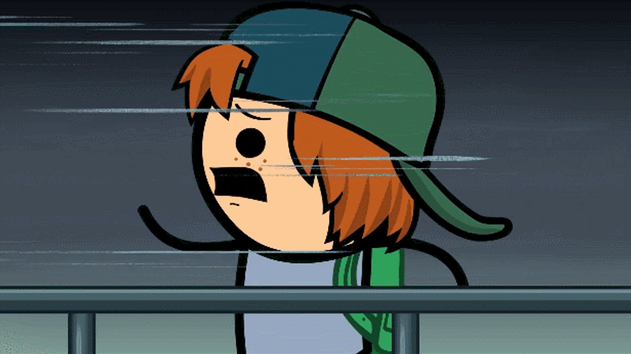 Cyanide And Happiness Scared Running GIF