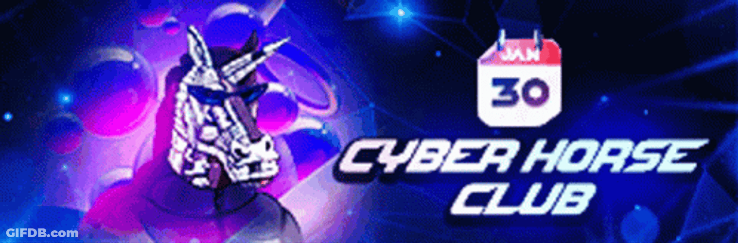 Cyber Horse Club Cover Logo GIF