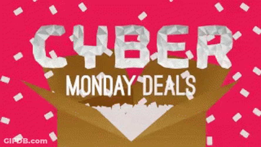 Cyber Monday Deals Raining Check Celebration GIF