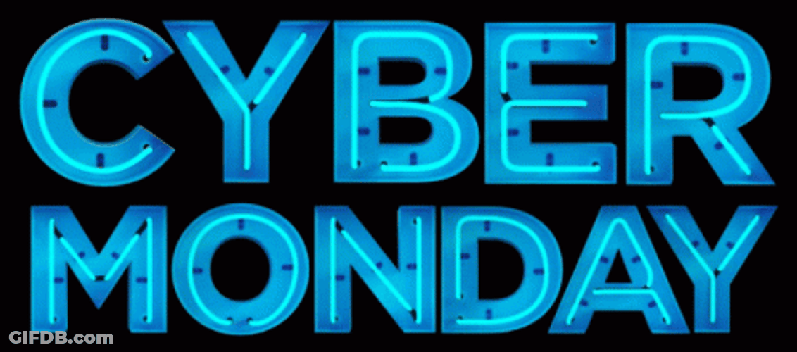 Cyber Monday Neon Lights GIF