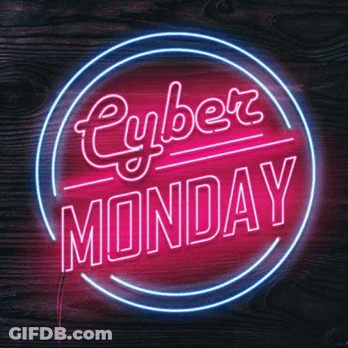 Cyber Monday Neon Sign Blinking GIF