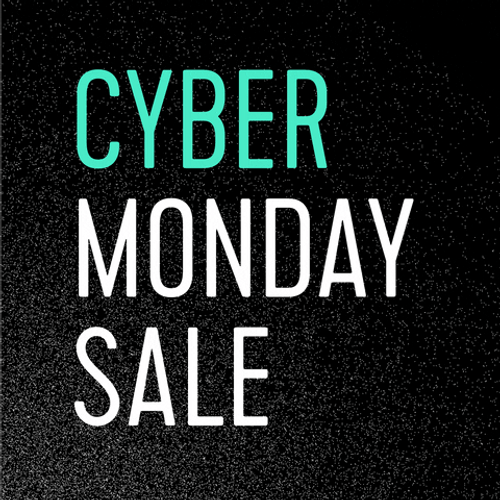 Cyber Monday Sale Discount Code Flashing Animated Text GIF