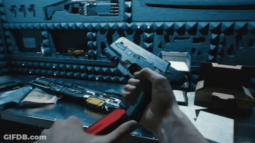 Cyberpunk 2077 Loading Gun GIF