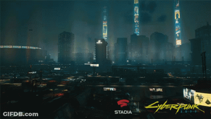 Cyberpunk 2077 Night City GIF