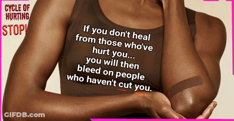 Cycle Of Hurting Stop Advertisement Woman's Arm GIF