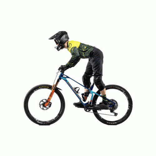 Cyclist Bicycle Spinning Clockwise GIF