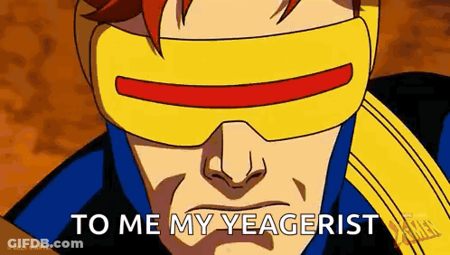 Cyclops X-Men Animated Series Yellow Red Glasses GIF