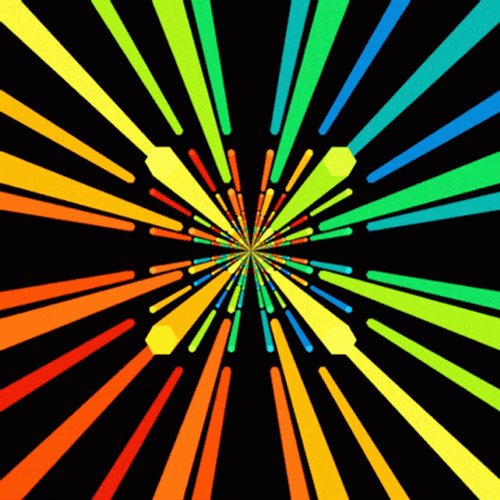 Cylindrical Colorful Optical Illusion GIF
