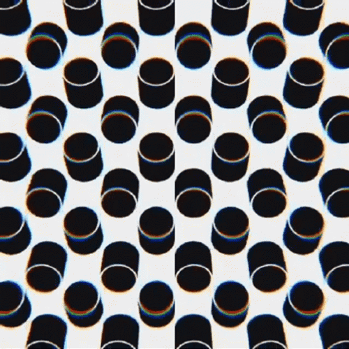 Cylyndrical Checkered Pattern GIF