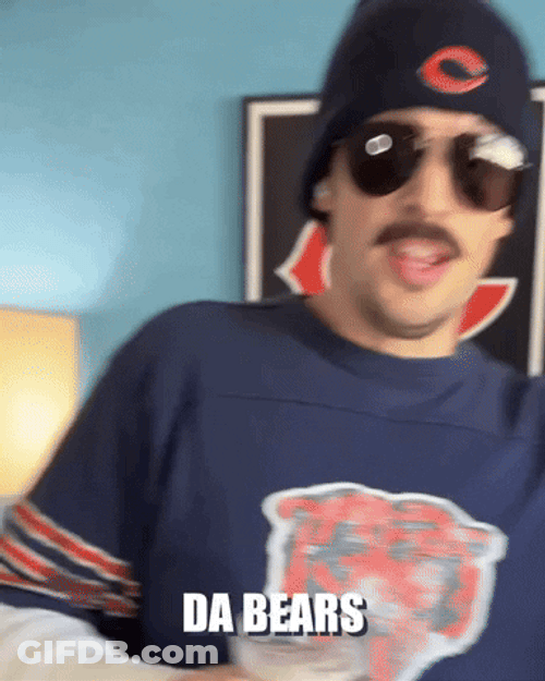 Da Bear Fan Down Celebrating And Dancing GIF