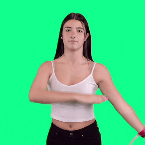 Dab Charlie D'Amelio GIF