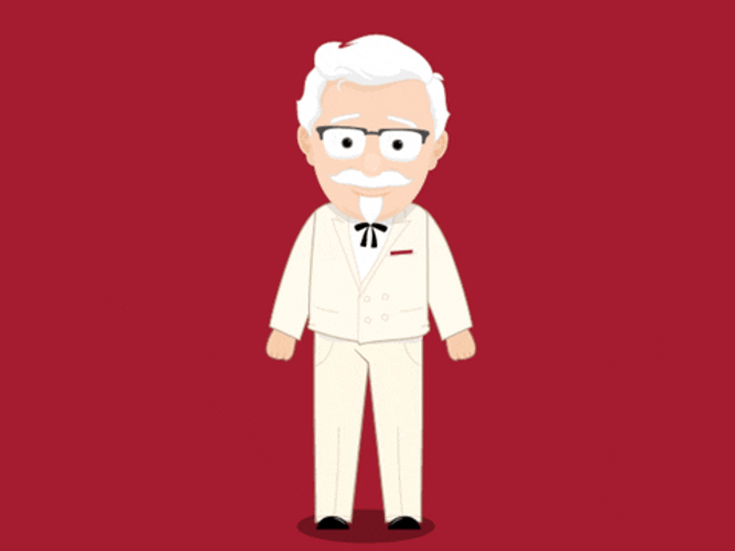 Dab Colonel Sanders GIF