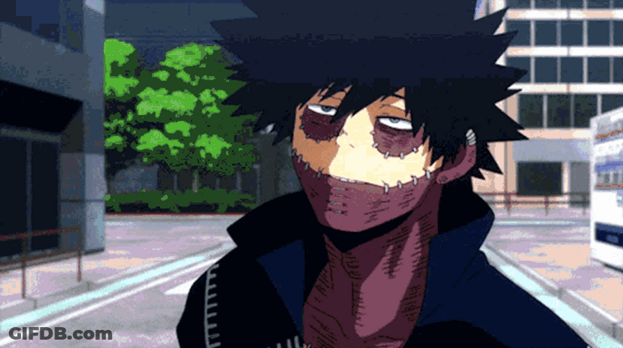 Dabi Raising His Powerful Hands GIF